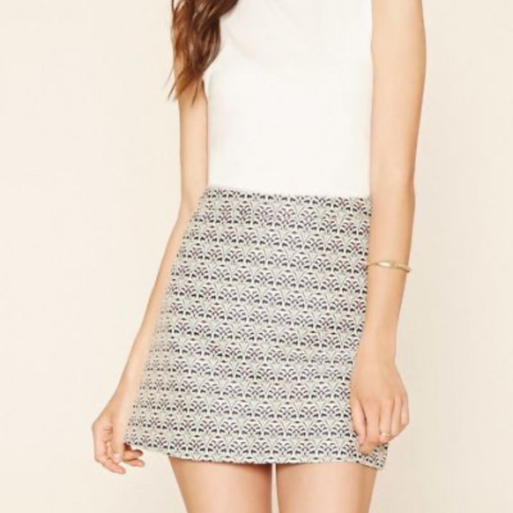 Embroidered Flare Skirt